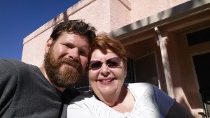 The author, Barry Fleming and his Mother, Joy Johnson, October 31, 2015